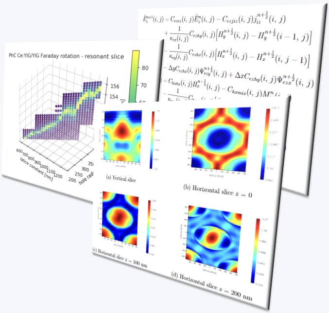 FDTD simulations and photonic crystal design